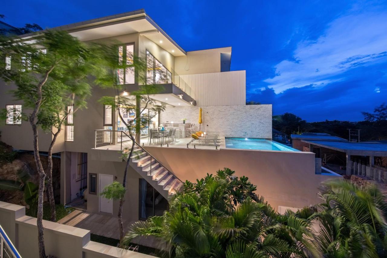 Beachside Villa - B18 - At Bayside Luxury Villas Samrong Bay Beach, 4 Bed 5 Bath, Sea & Sunset Views, Only 200M Walk To The Beach Choeng Mon Eksteriør bilde